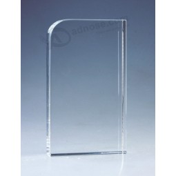 お土産のための安価なカスタマイズされたガラスクリスタルシールドトロフィー賞