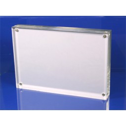 Großhandels kundengebundener neuer transparenter Acrylrahmen des freien Raumes des Magneten 4 x6