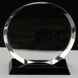 Troféus de cristal e prêmios chapa placa de vidro de cristal barato por atacado