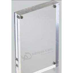 All'ingrosso personalizzato di alta qualità nuovo trasparente magnete 4x6 acrilico immagine trasparente trasparente cornice