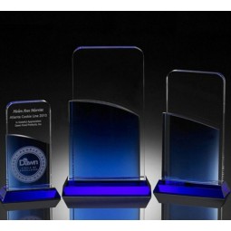 Prêmio de troféu de cristal de alta qualidade barato por atacado