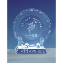 Prêmio placa de cristal k9 jateamento barato por atacado