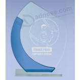 Premio di vetro chiaro personalizzato a buon mercato all'ingrosso, premi di cristallo di vetro vuoto