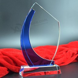 Cheap Custom K9 Crystal Glass Trophy Award for Souvenir