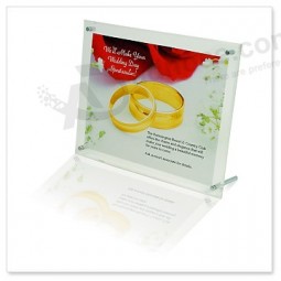 Wholesale customized high quality New Clear 4X6 Picture Magnetic Acrylic Free Desktop Frame