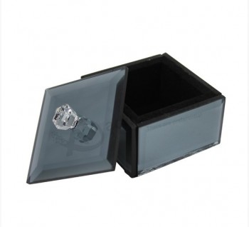 Caja de regalo de acrílico de la caja de embalaje de la joyería del espejo de alta calidad al por mayor personalizada