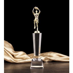 Basketball Crystal Glass Trophy Award for Sports Souvenir Cheap Wholesale