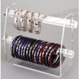 Wholesale customized high quality Clear Color Acrylic Display Bracelet Display