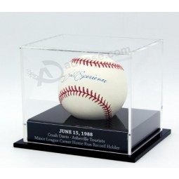 Wholesale customized high quality Transparent Color Acrylic Baseball Box