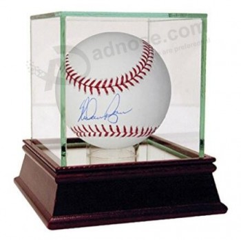 批发定制高品质透明彩色亚克力盒棒球展示