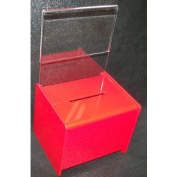Factory direct sale top quality PMMA Clear Acrylic Suggestion Box