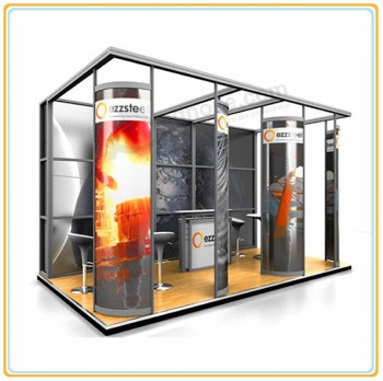 Fábrica direta personalizado venda quente liga de alumínio material da cabine de exposição com bom preço