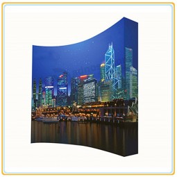 Factory direct sale top high quality Trade Show Tension Fabric Curved Pop up Stand (8ft Curved)