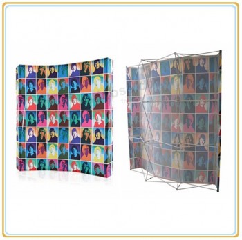 Factory direct wholesale top high quality Fabric Portable Pop up Booth Backdrop Displays Stands (10FT Curved)