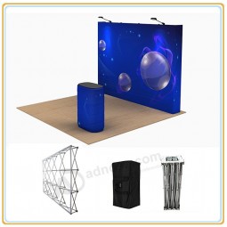 Factory direct customized hot sale Polyester Knitted Fabric Pop up Display Stand with Dye Sublimation