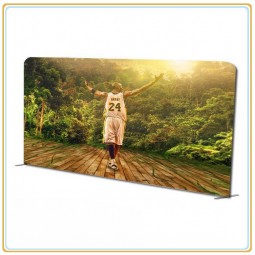 Factory direct customized hot sale 20ft Straight Fabric Wall Exhibition Display with Custom Graphic
