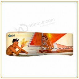 Factory direct customized hot sale 20ft Wide Wave-Line S-Shape Fabric Graphic Expo
