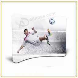 Factory direct customized hot sale 8ft Horizontally Curved Tension Fabric Back-Wall Display