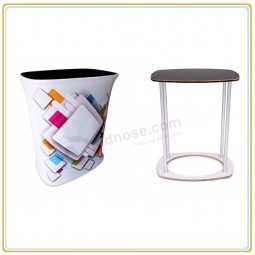 Factory direct sale high quality Portable Folding Promotion Counter with Tension Fabric Graphic