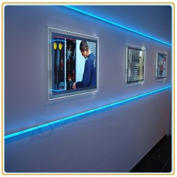 Wholesale customized top quality Frameless LED Crystal Light Box for Wall Poster Display (A1)