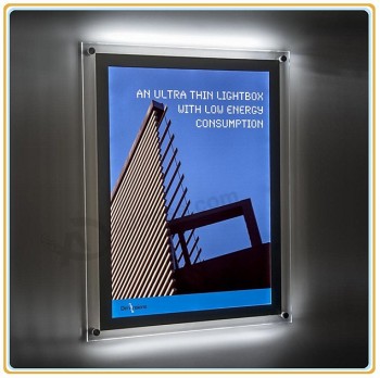 Wholesale customized top quality Hot Selling Ultra Slim Crystal Panel Light Box
