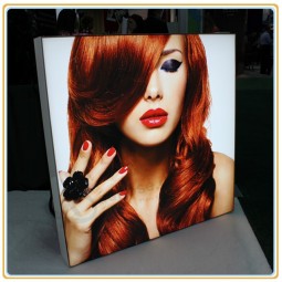 Wholesale customized top quality Silicon Edged Frameless Tension Fabric LED Light Box