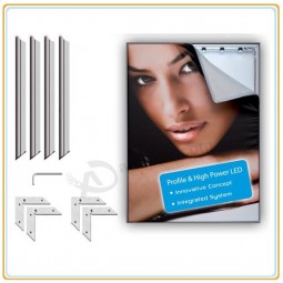Wholesale customized top quality Aluminum Tension LED Sidelit Fabric Light Box