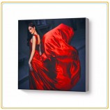 Wholesale customized high quality Fashionable Silicon Edged Fabric Light Box