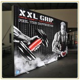 Wholesale customized high quality Tension Fabric LED Light Panel Display with Standing Feet