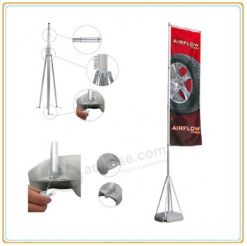 Wholesale customized high quality 7m Giant Telescopic Outdoor Banner Flying Flag Stand