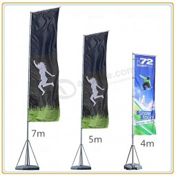 Factory direct wholesale customize top quality 4m Feather Flag Banner Display with Water Tank Base