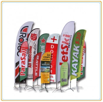 Wholesale customized high-end 3.5m Flying Feather Beach Flag/Poster Banner Display