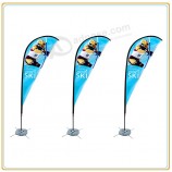Factory direct wholesale customize top quality 5.5m Lightweight Bow Beach Flag Banner with your logo