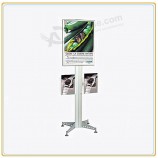 Factory direct wholesale customize top quality Silver B2 Display Poster Holder/Adjustable Poster Stand