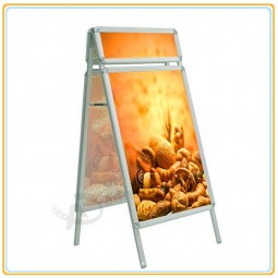 Factory direct wholesale customize top quality Double Side Pavement Poster Stand with Header with your logo