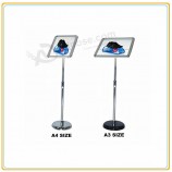 Factory direct wholesale customize top quality Telescopic A4 Poster Display Stand/Sign Holder with your logo