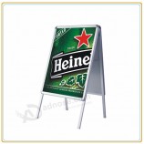 Factory direct wholesale customize top quality Aluminum Double Side Poster Stands a-Frame Stand with your logo