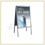Factory direct wholesale customize top quality Aluminum Front Open Outdoor Sign Board/Snap Frame Display Stand with your logo