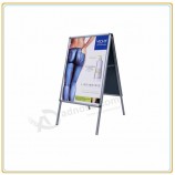 Factory direct wholesale customize top quality Silver Anodized Finish Outdoor Poster Clip Board Poster Stand with your logo