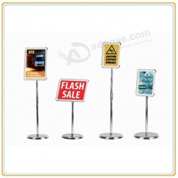 Factory direct wholesale customize top quality Height Adjustable Menu Advertising Poster Stand