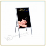 Factory direct wholesale customize top quality Indoor Free Standing Poster Holder/Poster Rack
