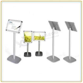 Factory direct wholesale customize top quality Outdoor Display Flat Steel Standing Pole A4 Advertising Poster Stand