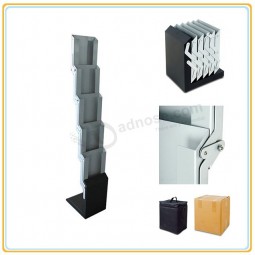 Factory direct wholesale customize top quality Floor Metal Brochure Rack /Floor Leaflet Stand (A4)