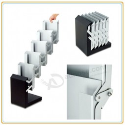 Factory direct wholesale customize top quality A4 5-Tray Portable Brochure Stand/Brochure Holder