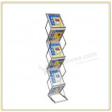 Factory direct wholesale customize top quality A4 Portable Literature Stand/Foldable Brochure Rack Exhibition
