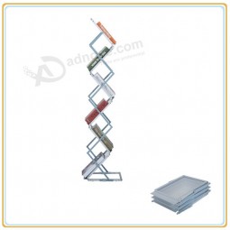 Factory direct wholesale customize top quality Metal Zigzag Magazine Stand Brochure Holder Modern Magazine Rack (A4)