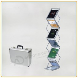 Factory direct wholesale customize top quality Foldable Magazine Display Stands Acrylic Leaflet Holder (A4)