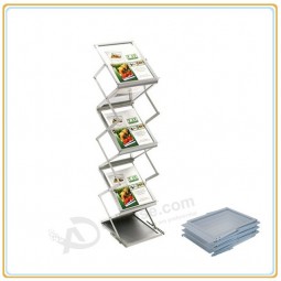 Factory direct wholesale customize top quality A3 Brochure Stand for Magazine Display