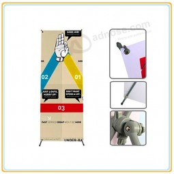 Wholesale customized high quality Portable Lightweight X Banner Stand with Printed 80*180cm PVC Graphic