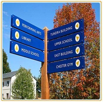 Factory direct wholesale high-end Aluminum Wayfinding Road Direction Sign